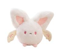 Cute Bat Plush Pillow Doll, Halloween Kawaii Black White Bat Stuffed Animals Angel Devil Toy, Soft Cuddly Toys for Kids Birthday Halloween (7.8 Inch)