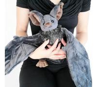 Cute Bat Plush Toy - 60 Cm-Creepy Goth Bat Stuffed Animal - Adorable Anime Design - Soft and Cuddly Perfect Christmas, Halloween, or New Year's Gift - Great Companion (Grey)