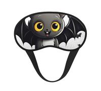 Cute Bat Sleep Mask for Side Sleepers: Blackout Eye Masks for Sleeping - Soft Breathable Soft Eye Shade Cover for Travel - Adjustable Night Blindfold for Men Women Gifts