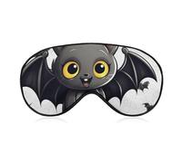 Cute Bat Sleeping Mask, Light Blocking Eye Mask, Comfortable and Soft, Eye Cover with Elastic Band, Suitable for Men and Women, Suitable for Travel/Sleeping