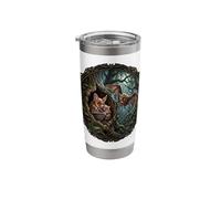 Cute Bat Vampire Scary Dark Night Gothic Sleep Stainless Steel Insulated Tumbler