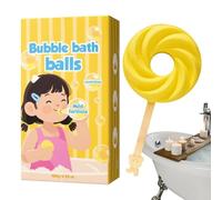 Cute Bath Balls for Kids, Lollipop Shape, 2.36x2.36 Inches Pack with Gentle Build, Durable Foam Cleanser, Playful Body Wash with Fun Design, Bathroom Accessory for Birthday & Summer