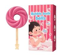 Cute Bath Balls for Kids Lollipop Shape Body Washing