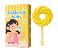 Cute Bath Balls, Lollipop Shape, Scented Shower Accessory with Fun Design, Soft Sponge Bathroom Tool, Kids Bath Supply with Playful Style, Home Shower Ornament for Boys Girls