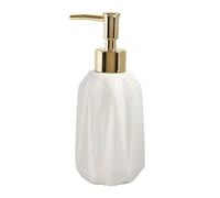 Cute bathroom accessories 300Ml/10.1Oz Ceramic Counter Top For And Homemade L Ceramic pump bottle(White)