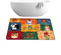 Cute Bathroom Mat 60x40cm Cartoon Absorbent Bedroom Area Rug | Cute Front Door Mat for Dwellers Renters Home Office Dorm Apartment Living Room Bedroom Study Kitchen Entryway Mudroom