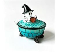 Cute Bathtub Ghost Halloween LED Night Light, Spooky Desk Reading Lamp for Book Lovers, Soft Glow Nightlight for Indoor Desktop Home Halloween Decor，A