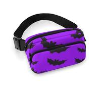 Cute Bats Violent Halloween Fanny Packs Crossbody Bags for Women Men, Belt Bag Waist Packs for Workout Running Travel with Adjustable Strap