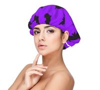 cute bats violent Halloween Silk Bonnet for Sleeping Women Men - Adjust Satin Bonnet for Sleeping, Soft Comfrt Hair Bonnet for Sleeping