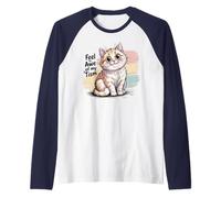 Cute BE in AWE with My TISM Cat Autism Dad Love Life Teach Raglan Baseball Tee