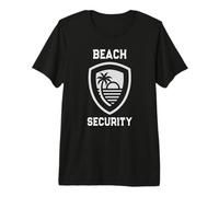 Cute Beach Security Mom Dad Surfing Vacation Trip Salty Premium T-Shirt