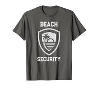 Cute Beach Security Mom Dad Surfing Vacation Trip Salty T-Shirt