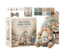 Cute Beaded Kit Gnome Craft, Complete 3D Making Instruction, Durable DIY Material Set, Creative Handmade Ornament, Fun Project for Girls Teens Adults Birthday Christmas Party Holiday Home Decor