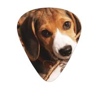 Cute Beagle,12 Pcs Guitar Pick,3 Different Thickness Plectrums for Acoustic Guitar Bass Ukulele (0.46mm 0.96mm 0.71mm)