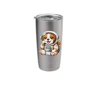 Cute Beagle Astronaut Exploring Space Stainless Steel Insulated Tumbler