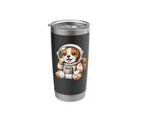 Cute Beagle Astronaut Exploring Space Stainless Steel Insulated Tumbler