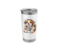 Cute Beagle Astronaut Exploring Space Stainless Steel Insulated Tumbler