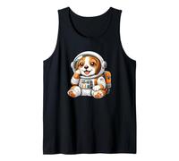 Cute Beagle Astronaut Exploring Space Tank Top