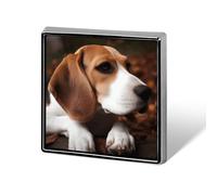 Cute Beagle Button Pin Classic Cute Heart Shape Brooch Exquisite Fashionable Badge Elegant Lapel Pin Personalized Pins Button for Clothing Backpack Hat Jackets Decorate