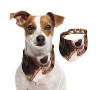 Cute Beagle,Dog Bandanas Cotton Pet Scarf Adjustable Bibs for Pet,M