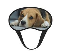 Cute Beagle Dog Lies On Floor, Full Eye Covers Light Blocking Eye Masks Blackout Sleep Eye Muffs