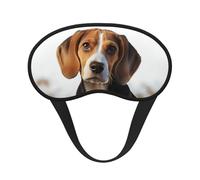 Cute Beagle Dog Sleep Mask for Side Sleeper, Blackout Eye Mask for Women Men, Zero Pressure Sleeping Masks Soft Breathable Eye Cover Comfortable Blindfold Eyeshade for Night Sleep