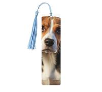 Cute Beagle Dog Wooden Bookmark Perfect Decoration for Bookmarks Lovers Students Reading Book Club