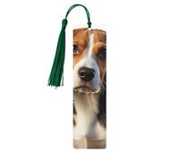 Cute Beagle Dog Wooden Bookmark Perfect Decoration for Bookmarks Lovers Students Reading Book Club