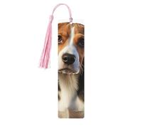 Cute Beagle Dog Wooden Bookmark Perfect Decoration for Bookmarks Lovers Students Reading Book Club
