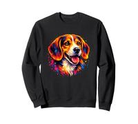 Cute Beagle Mom Pop Art Colorful Beagle Lover Sweatshirt