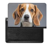 Cute Beagle Passport Holder ID Card Protector Case Holder Travel Pack Unisex-adult Waterproof Passport
