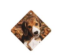 Cute Beagle Printing 10 Pcs Car Air Freshener Hanging Sheets Scented Hanging Sheets With Rope For Home