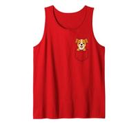 Cute Beagle Puppy Pocket Pal Funny Beagle Dog Lover Tank Top