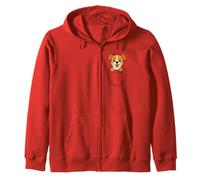 Cute Beagle Puppy Pocket Pal Funny Beagle Dog Lover Zip Hoodie