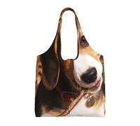 Cute Beagle,Reusable Tote Bags Grocery Bags Large Capacity Canvas Shopping Shoulder bag