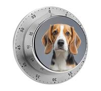 Cute Beagle Timer Stainless Digital Visual Timer Exquisite Mechanical Countdown Time Management Tools with Silent Operation Timer for Kitchen Office Classroom