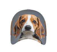 Cute Beagle Womens Baseball Cap Classic Adjustable Summer Sun Hat Sports Stylish Trucker Hat Golf Cap Dad Hats for Men Running Workout Black, Black, One size-XL