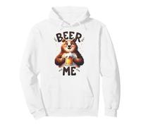 Cute Bear Beer Me Funny Drinking Animal Lover Pullover Hoodie