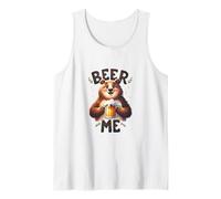 Cute Bear Beer Me Funny Drinking Animal Lover Tank Top