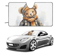 Cute Bear Car Windshield Sun Shade Keep Car Interior Cool 51"x28" Folding Front Window Sun Shade, Heat Shield for SUV, Truck, Blocks UV