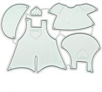 Cute Bear Clothes Cutting Dies for Card Making，Cutting Dies Cut Stencils for DIY Scrapbooking Photo Album Decorative Embossing Paper Dies for Card Making Templated