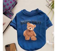 Cute Bear Dog Clothes Soft Comfortable Warm Round Neck Cartoon Dog Clothes for Pets (XXL)