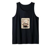 Cute Bear Eating Ramen Bowl Japanese Noodles Tank Top