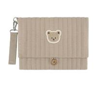 Cute Bear Embroidery Diaper Clutch Bag Foldable Multiple Pockets Baby