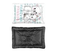 Cute Bear Fox Dog Bed, Cat Beds Scruffs Dog Bed Non Slip Bottom Warm Waterproof Mattress Multi Scenario Large Furniture Gift Printed Puppy Mats 90 x 60 cm