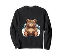 Cute Bear in Winter Mountains Sweatshirt