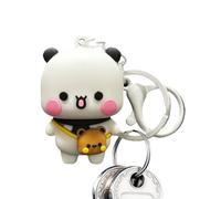 Cute Bear Keychain, Cartoon Key Charm Backpack Purse Pendant, Cute Animal Figure Pendant Key Rings, Bear Key Chain Pendant Decoration for Car, Bag, Wallet, Lanyard, 1.18x1.18x1.97 Inches