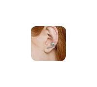 Cute Bear Koala Clip On Cartilage Ear Cuff Earrings Non Piercing Clip on Cartilage Cuff Earrings for Women Vintage Silver Cat Cuff Wrap Earrings Fake Hoops Huggie Studs Jewelry Gifts