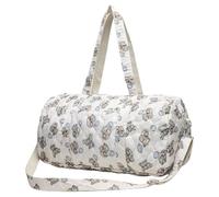 Cute Bear Maternity Baby Diaper Storage Bag Large Capacity Adjustable Shoulder Strap Quilted Duffle Bag with Zipper for Women
