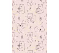 Cute Bear Notebook: Lined journal for notes, journaling & everyday writing, 120 pages, 6x9 inches, dusty pink cover with cozy bear illustrations